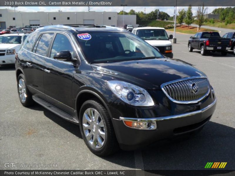 Carbon Black Metallic / Ebony/Ebony 2010 Buick Enclave CXL