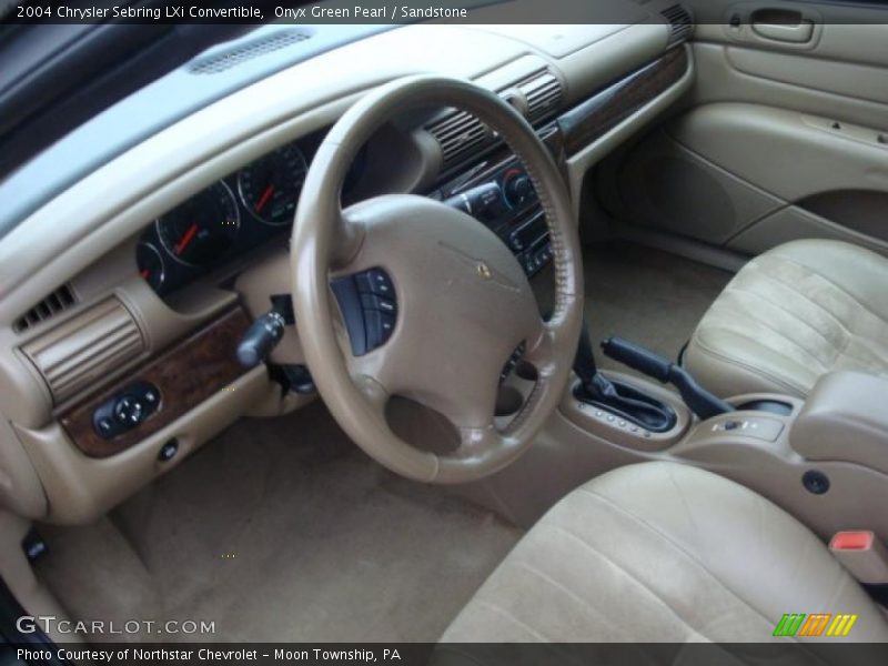 Onyx Green Pearl / Sandstone 2004 Chrysler Sebring LXi Convertible