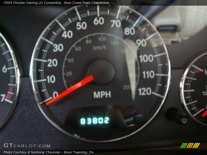 Onyx Green Pearl / Sandstone 2004 Chrysler Sebring LXi Convertible