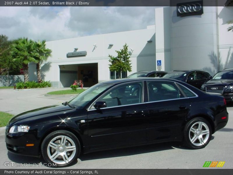 Brilliant Black / Ebony 2007 Audi A4 2.0T Sedan