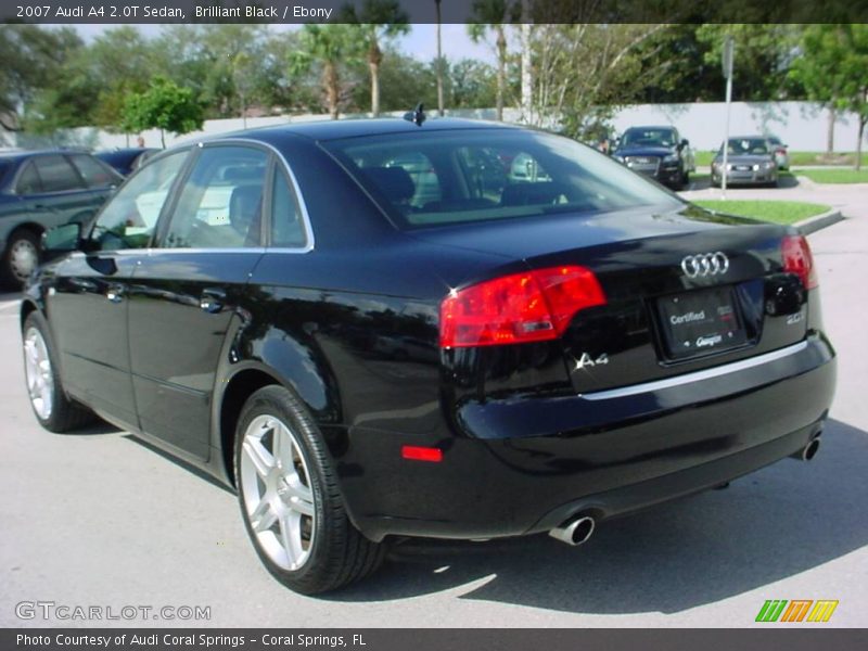 Brilliant Black / Ebony 2007 Audi A4 2.0T Sedan