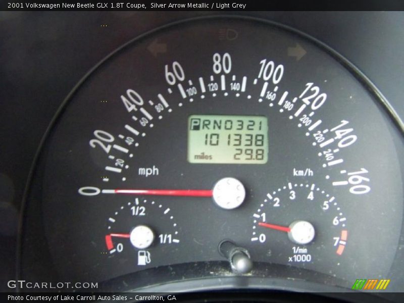 Silver Arrow Metallic / Light Grey 2001 Volkswagen New Beetle GLX 1.8T Coupe