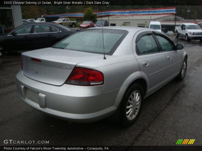 Bright Silver Metallic / Dark Slate Gray 2003 Chrysler Sebring LX Sedan