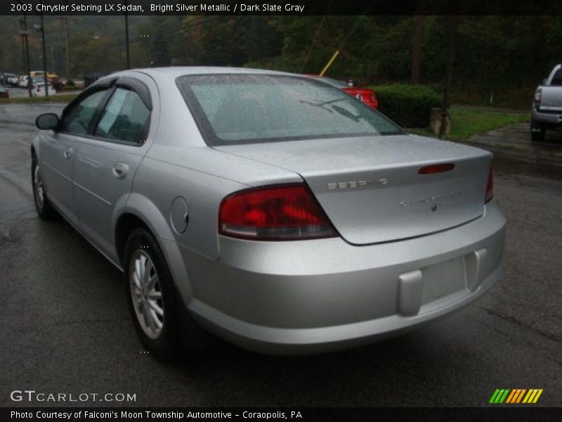 Bright Silver Metallic / Dark Slate Gray 2003 Chrysler Sebring LX Sedan
