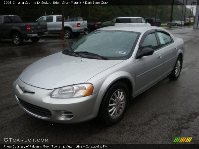 Bright Silver Metallic / Dark Slate Gray 2003 Chrysler Sebring LX Sedan