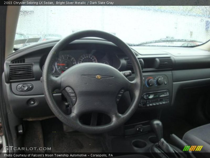 Bright Silver Metallic / Dark Slate Gray 2003 Chrysler Sebring LX Sedan