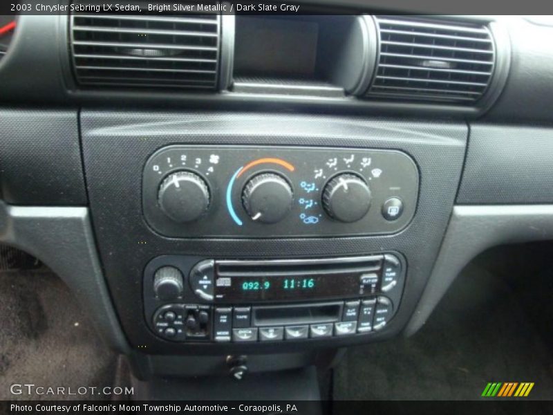 Bright Silver Metallic / Dark Slate Gray 2003 Chrysler Sebring LX Sedan