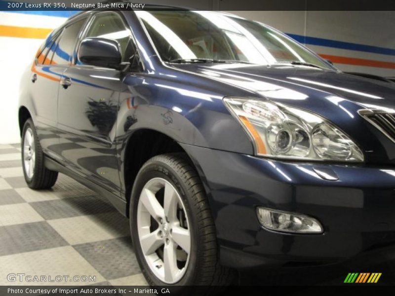 Neptune Blue Mica / Ivory 2007 Lexus RX 350