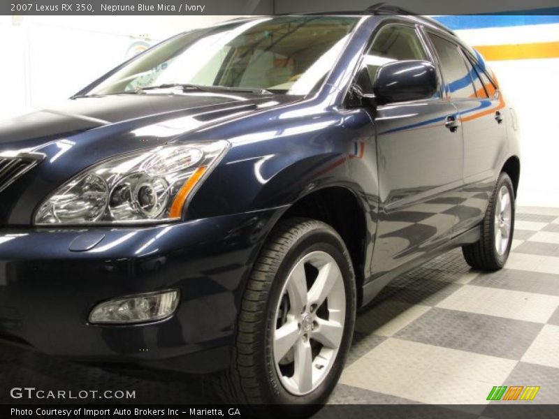 Neptune Blue Mica / Ivory 2007 Lexus RX 350