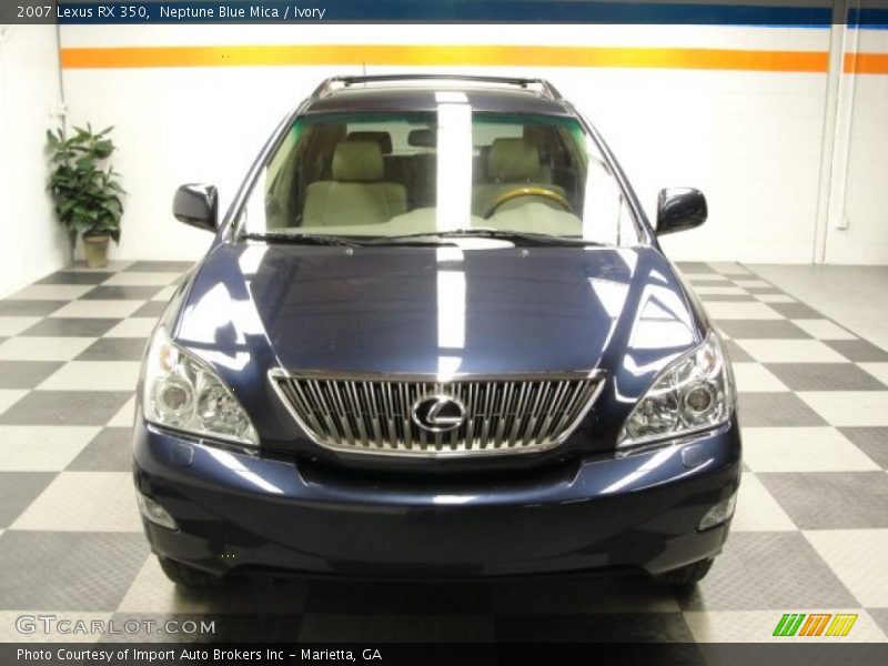 Neptune Blue Mica / Ivory 2007 Lexus RX 350