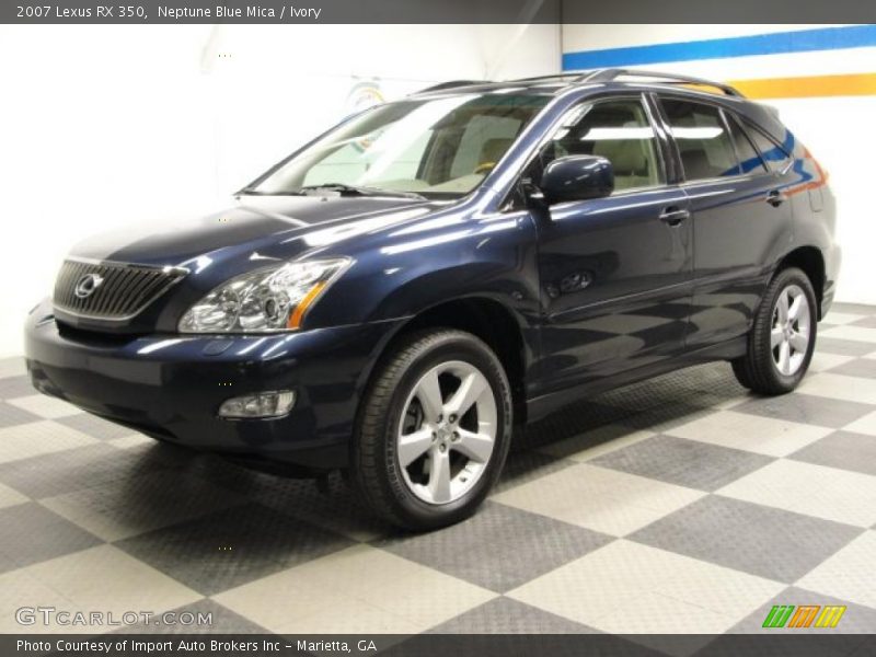 Neptune Blue Mica / Ivory 2007 Lexus RX 350