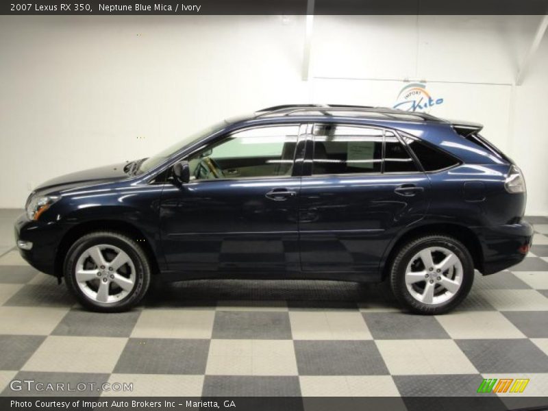 Neptune Blue Mica / Ivory 2007 Lexus RX 350