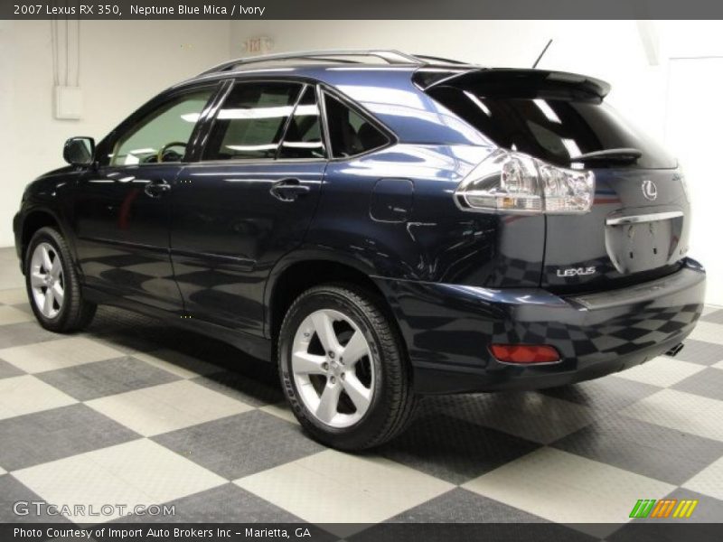 Neptune Blue Mica / Ivory 2007 Lexus RX 350