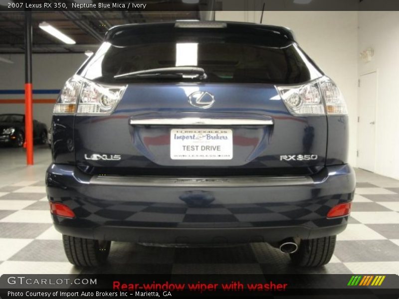 Neptune Blue Mica / Ivory 2007 Lexus RX 350