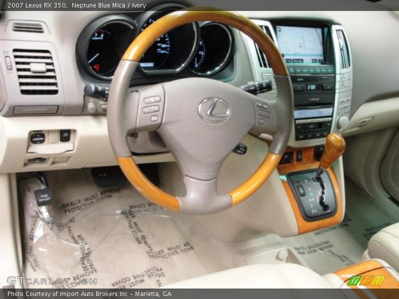 Neptune Blue Mica / Ivory 2007 Lexus RX 350