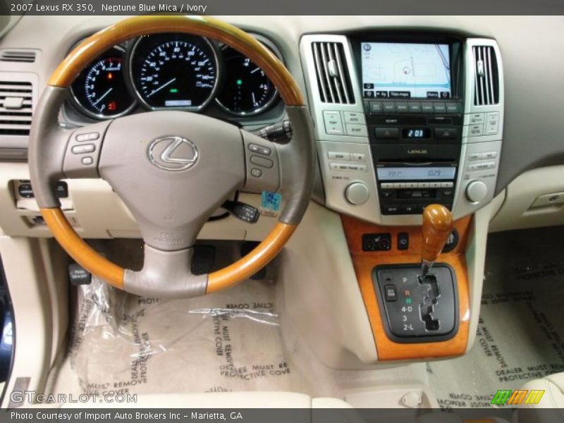 Neptune Blue Mica / Ivory 2007 Lexus RX 350