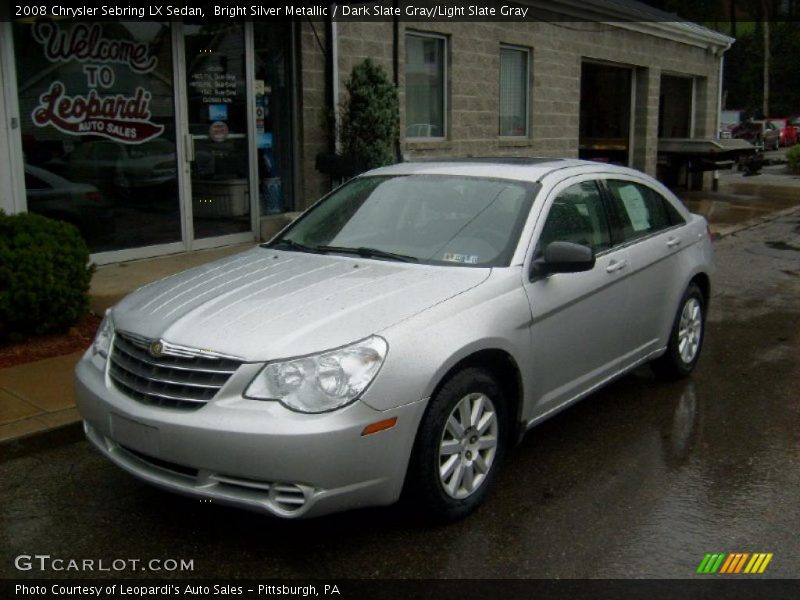 Bright Silver Metallic / Dark Slate Gray/Light Slate Gray 2008 Chrysler Sebring LX Sedan