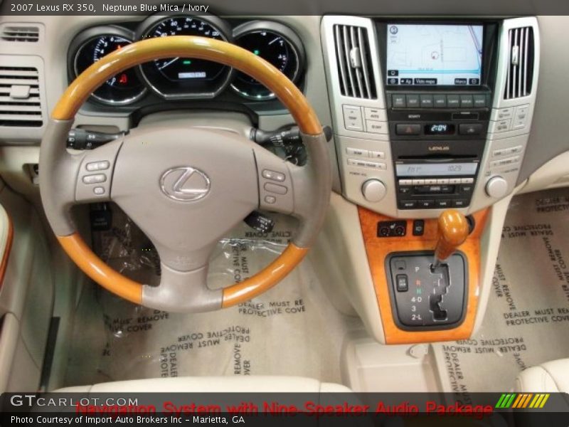 Neptune Blue Mica / Ivory 2007 Lexus RX 350