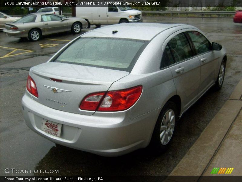 Bright Silver Metallic / Dark Slate Gray/Light Slate Gray 2008 Chrysler Sebring LX Sedan