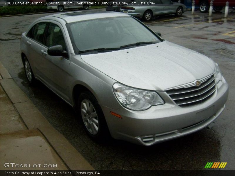 Bright Silver Metallic / Dark Slate Gray/Light Slate Gray 2008 Chrysler Sebring LX Sedan