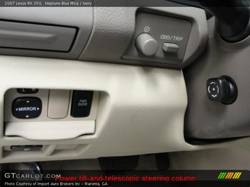 Neptune Blue Mica / Ivory 2007 Lexus RX 350