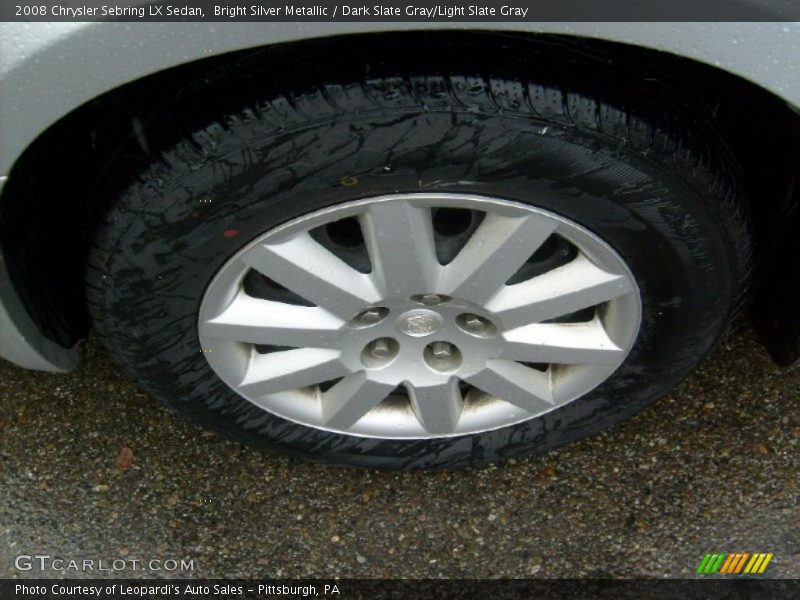 Bright Silver Metallic / Dark Slate Gray/Light Slate Gray 2008 Chrysler Sebring LX Sedan