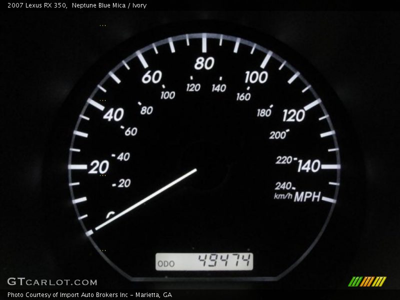 Neptune Blue Mica / Ivory 2007 Lexus RX 350