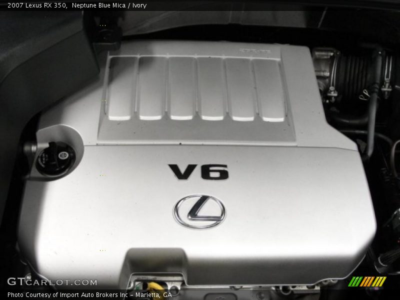 Neptune Blue Mica / Ivory 2007 Lexus RX 350