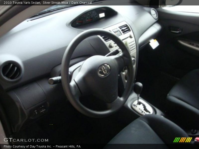Silver Streak Mica / Dark Charcoal 2010 Toyota Yaris Sedan