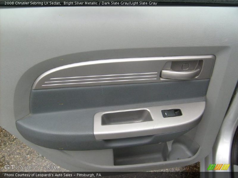 Bright Silver Metallic / Dark Slate Gray/Light Slate Gray 2008 Chrysler Sebring LX Sedan