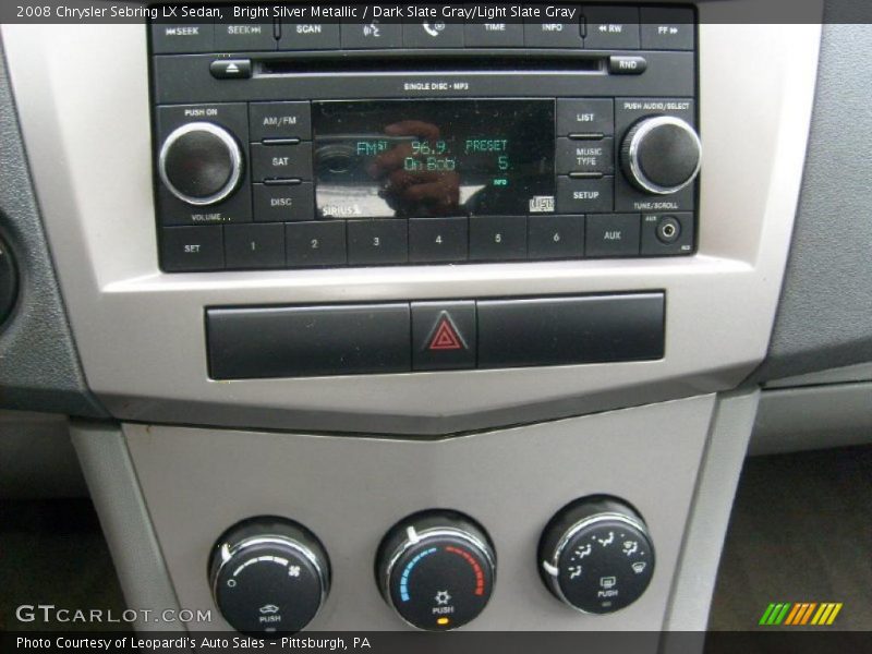 Bright Silver Metallic / Dark Slate Gray/Light Slate Gray 2008 Chrysler Sebring LX Sedan