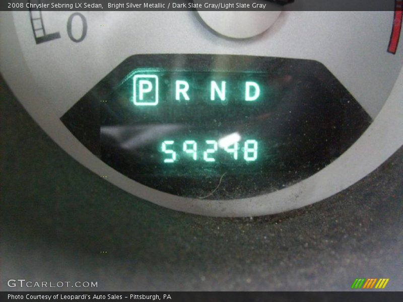 Bright Silver Metallic / Dark Slate Gray/Light Slate Gray 2008 Chrysler Sebring LX Sedan