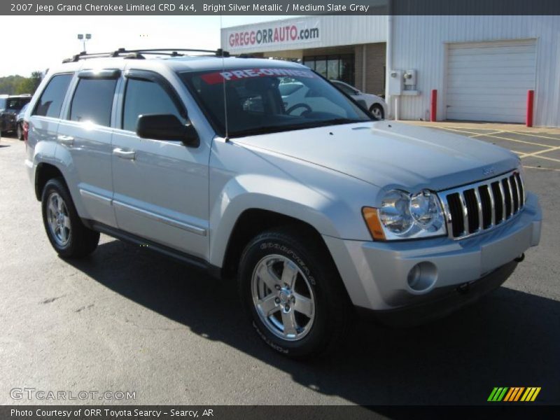 Bright Silver Metallic / Medium Slate Gray 2007 Jeep Grand Cherokee Limited CRD 4x4