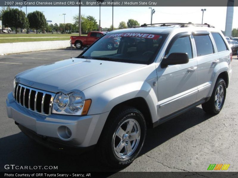 Bright Silver Metallic / Medium Slate Gray 2007 Jeep Grand Cherokee Limited CRD 4x4