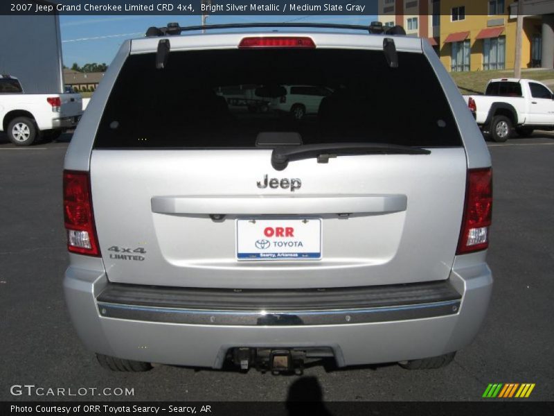 Bright Silver Metallic / Medium Slate Gray 2007 Jeep Grand Cherokee Limited CRD 4x4