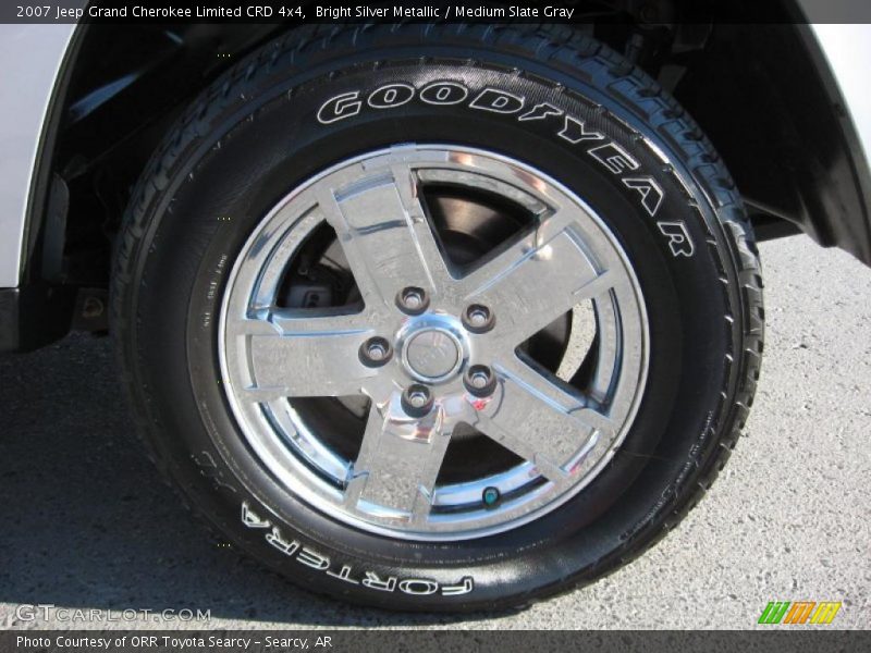 Bright Silver Metallic / Medium Slate Gray 2007 Jeep Grand Cherokee Limited CRD 4x4