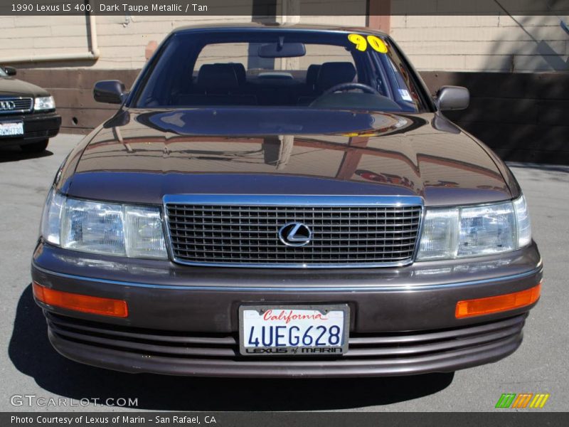Dark Taupe Metallic / Tan 1990 Lexus LS 400