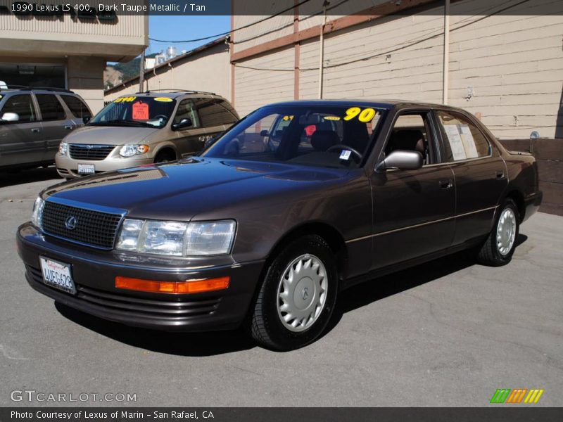 Dark Taupe Metallic / Tan 1990 Lexus LS 400
