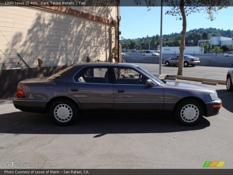 Dark Taupe Metallic / Tan 1990 Lexus LS 400