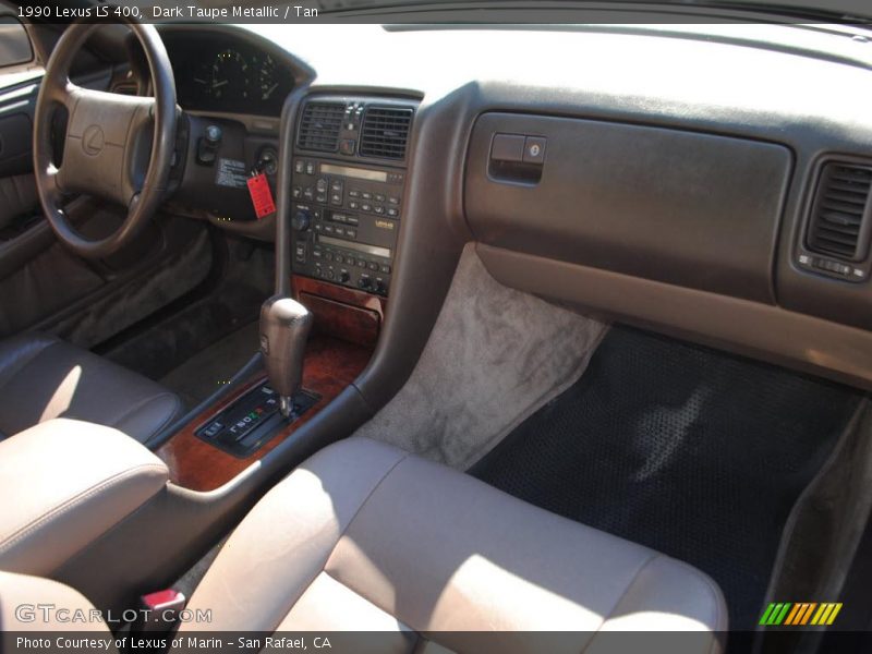 Dark Taupe Metallic / Tan 1990 Lexus LS 400