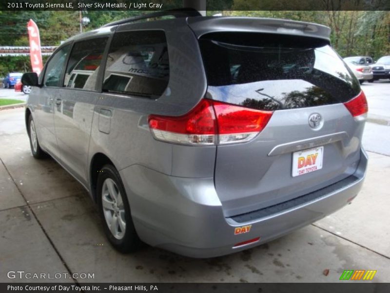 Silver Sky Metallic / Light Gray 2011 Toyota Sienna LE