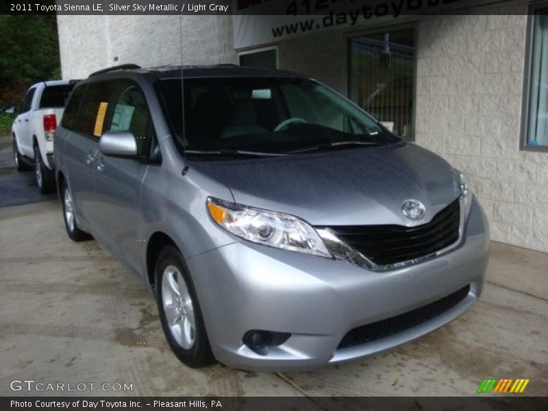 Silver Sky Metallic / Light Gray 2011 Toyota Sienna LE