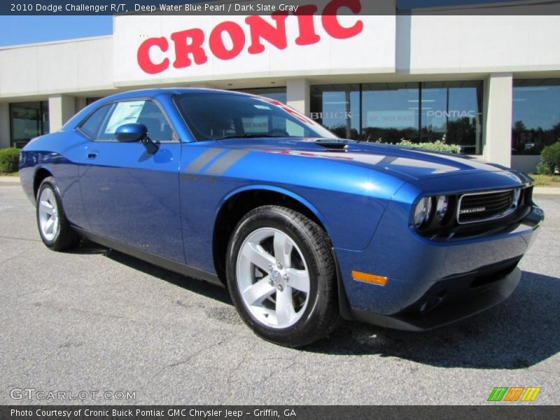 Deep Water Blue Pearl / Dark Slate Gray 2010 Dodge Challenger R/T
