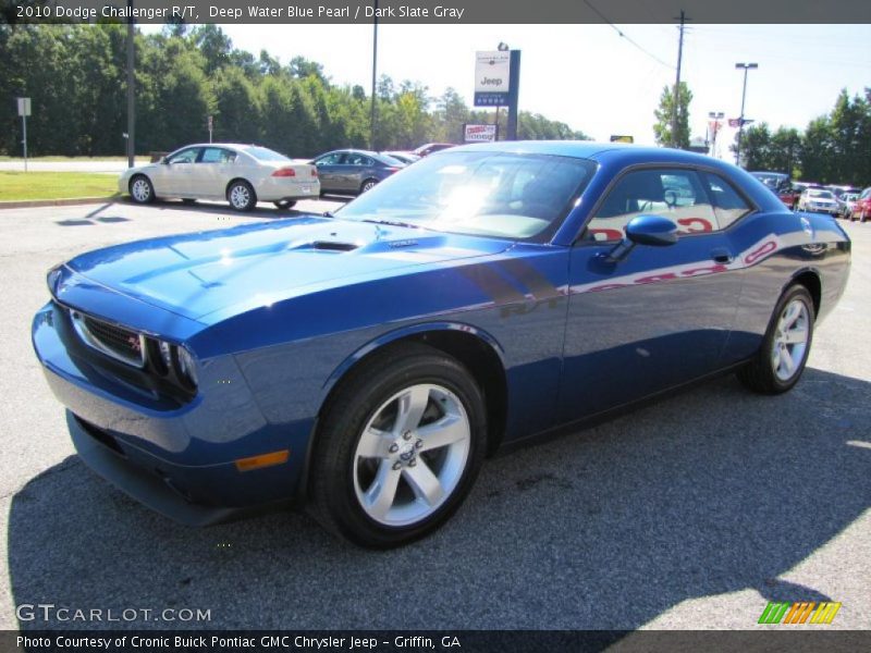 Deep Water Blue Pearl / Dark Slate Gray 2010 Dodge Challenger R/T