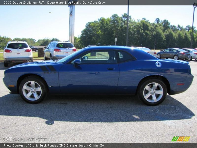 Deep Water Blue Pearl / Dark Slate Gray 2010 Dodge Challenger R/T