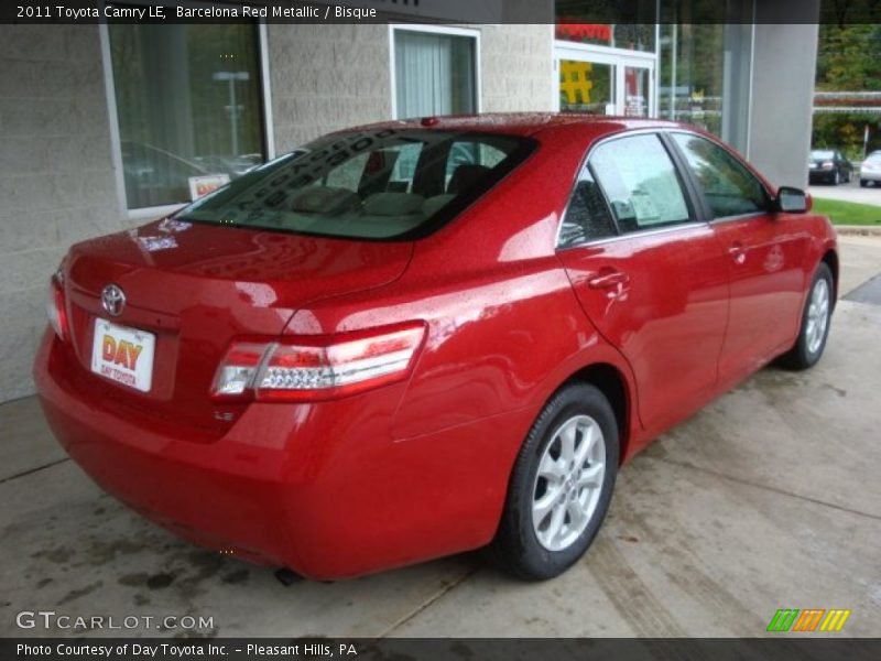Barcelona Red Metallic / Bisque 2011 Toyota Camry LE