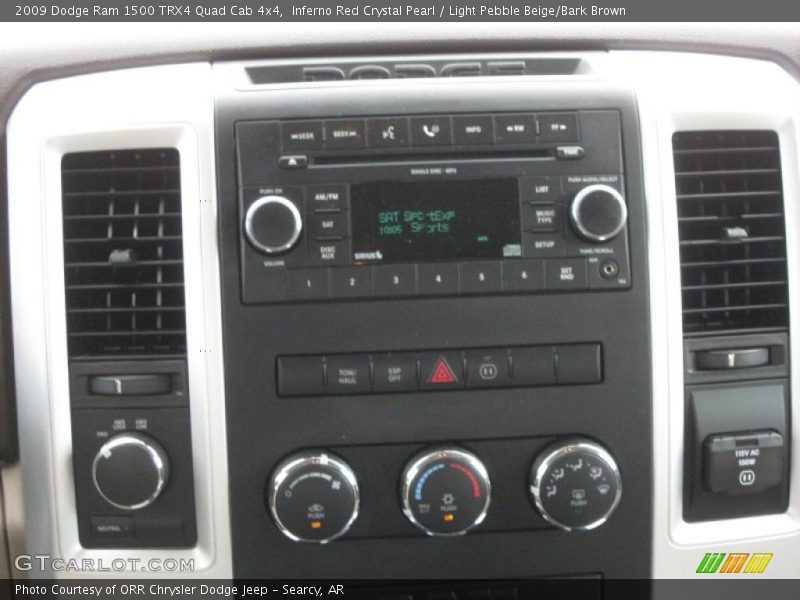Inferno Red Crystal Pearl / Light Pebble Beige/Bark Brown 2009 Dodge Ram 1500 TRX4 Quad Cab 4x4