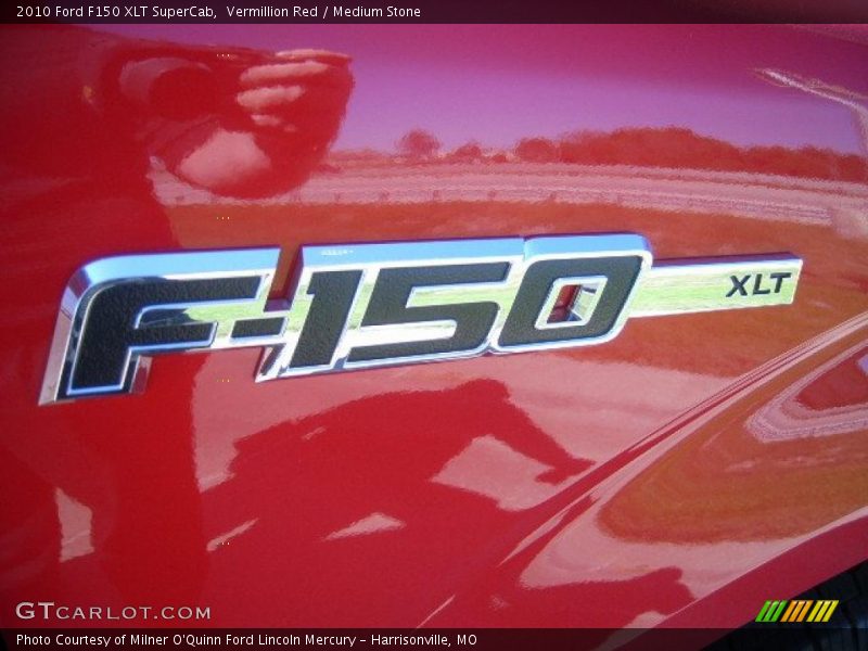 Vermillion Red / Medium Stone 2010 Ford F150 XLT SuperCab