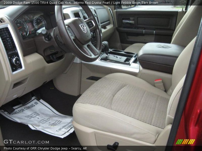 Inferno Red Crystal Pearl / Light Pebble Beige/Bark Brown 2009 Dodge Ram 1500 TRX4 Quad Cab 4x4