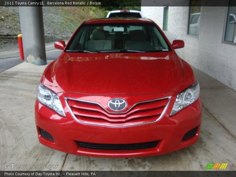 Barcelona Red Metallic / Bisque 2011 Toyota Camry LE